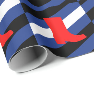 Boot Pride Flag Wrapping Paper