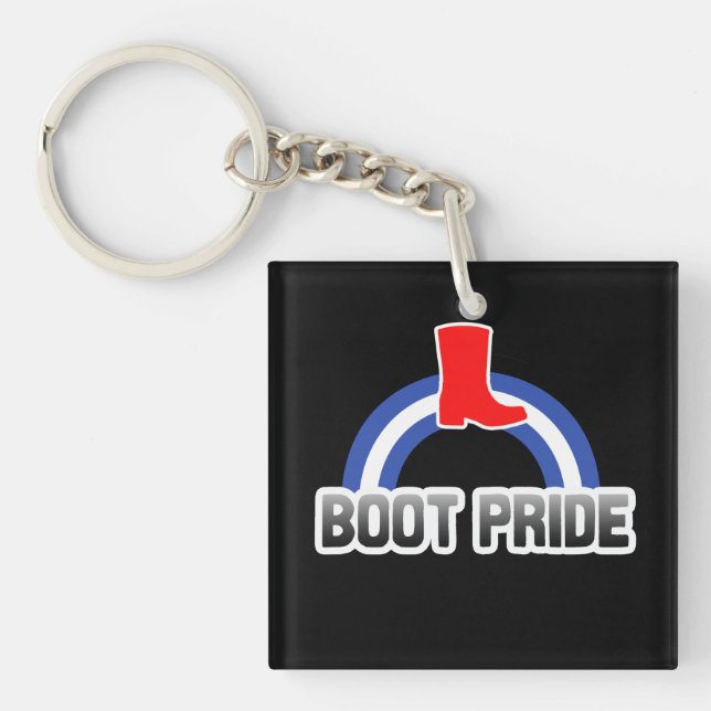 Boot Pride Keychain (Front)