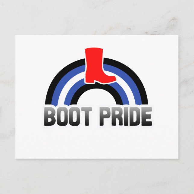 Boot Pride Postcard (Front)