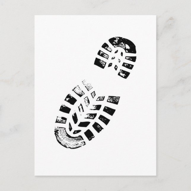 boot print postcard (Front)