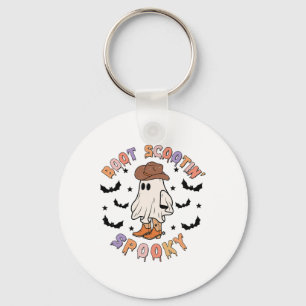 Boot Scoot Spooky Funny Western Halloween Cowboy G Keychain