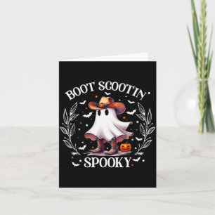 Boot Scootin Soky Retro Western Funny Halloween Cu Card