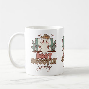 Boot Scootin Spooky Coffee Cup, Cactus and Ghost Mug