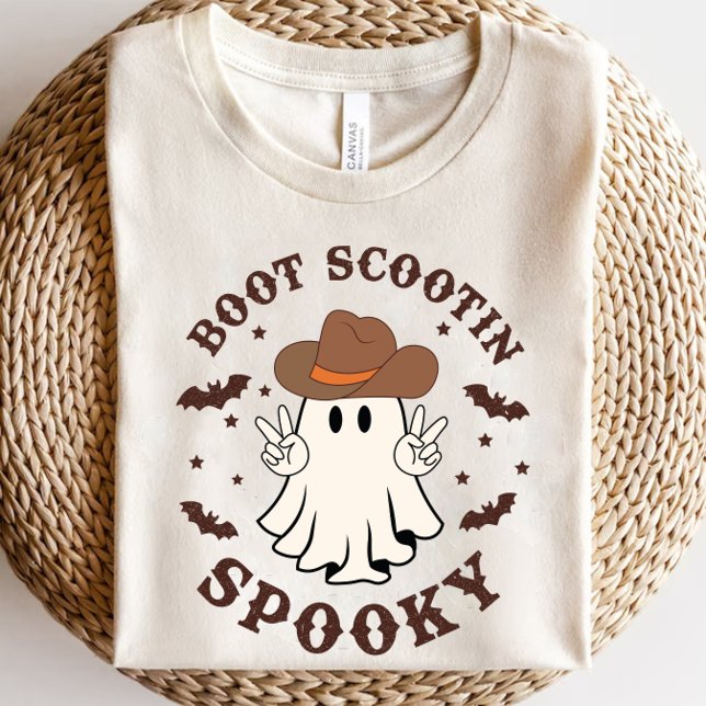 Boot Scootin Spooky Western Ghost Halloween T-Shirt