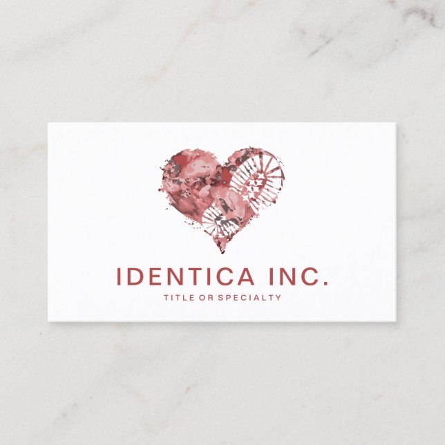 boot stomp heart business card (Front)