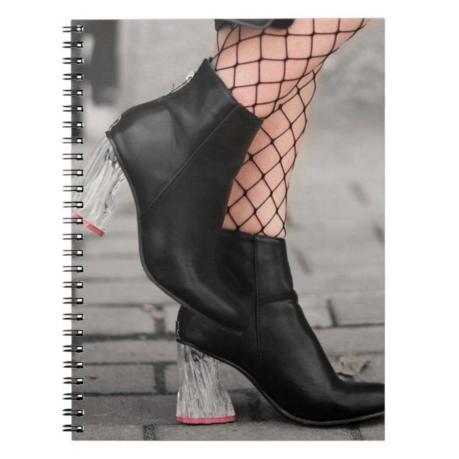 Booted & Bold Spiral Notebook (Front)