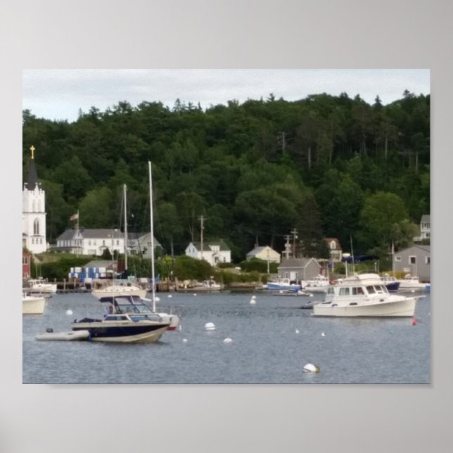Boothbay Harbour 11" x 8.5" Poster Paper (Matte) (Front)