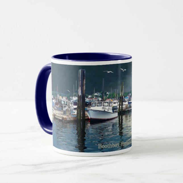 Boothbay Harbour Maine Coffee Mug (Devant gauche)
