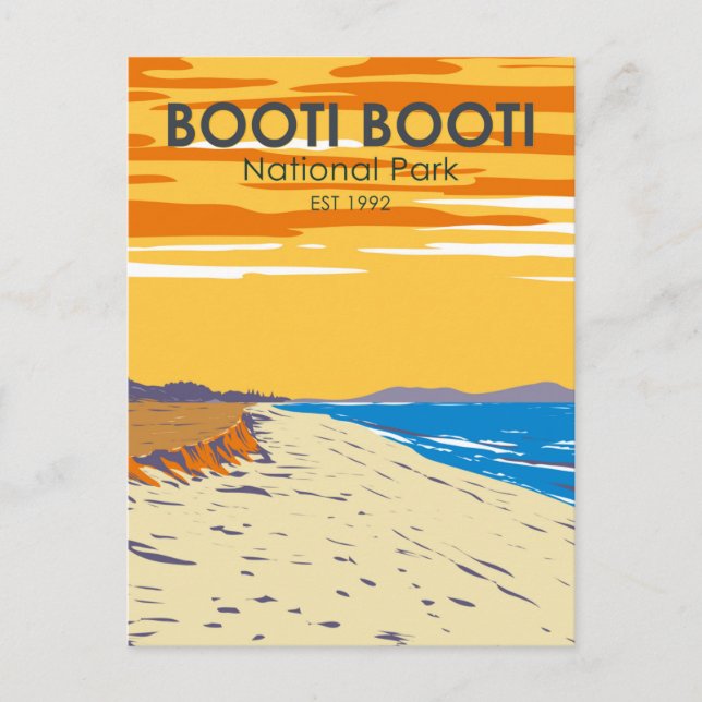 Booti Booti National Park Australia Vintage Postcard (Front)