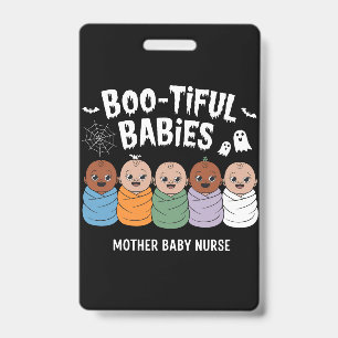 Bootiful Babies Mother Baby Nurse Halloween  Badge