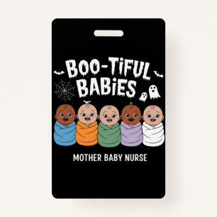 Bootiful Babies Mother Baby Nurse Halloween  Badge