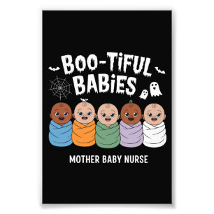 Bootiful Babies Mother Baby Nurse Halloween  Photo Print