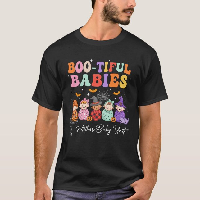 Bootiful Babies Mother Baby Unit Spooky Halloween  T-Shirt (Front)