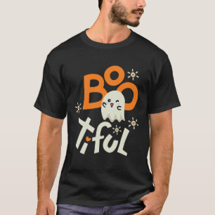 Bootiful Halloween Ghost Costume Men Women Girl B T-Shirt