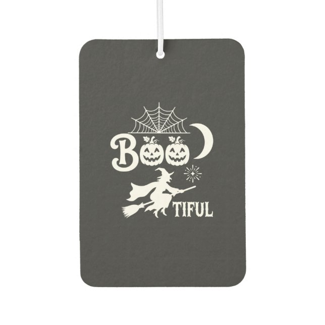 Bootiful Halloween Witch Moon Design_1 Air Freshener (Front)