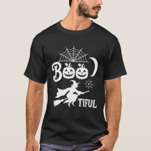 Bootiful Halloween Witch Moon Design_1 T-Shirt