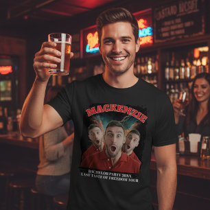 Bootleg Concert 3 Photo and Text Personalized Fun T-Shirt