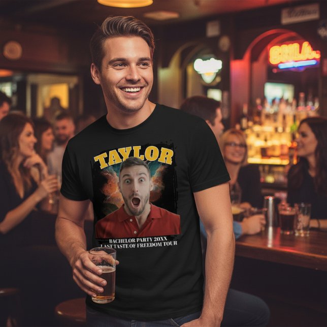 Bootleg Concert Photo and Text Personalized Fun T-Shirt (Bootleg Concert 3 Photo and Text Personalized Fun T-Shirt by Ricaso - Read instructions)