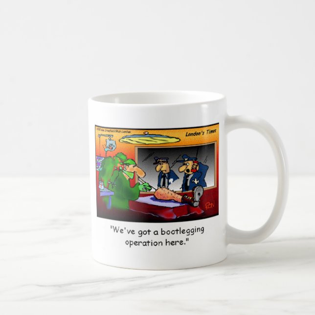 Bootleg Operation Funny Cartoon Tees & Gifts Coffee Mug (Right)