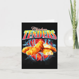 Bootleg Rap Funny Chicken Tenders Vintage 90s Heav Card