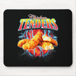 Bootleg Rap Funny Chicken Tenders Vintage 90s Heav Mouse Pad