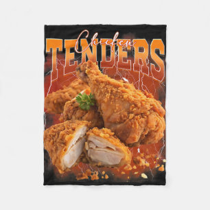 Bootleg Rap Vintage 1990s Chicken Tenders Funny Me Fleece Blanket