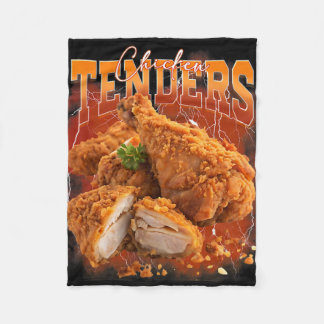Bootleg Rap Vintage 1990s Chicken Tenders Funny Me Fleece Blanket
