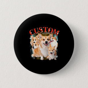 Bootleg Vintage Pet Dogs Cat Funny Animal 1bk1  2 Inch Round Button