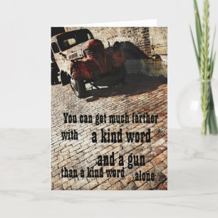 Bootlegger wisdom greeting card