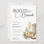 Boots and Brunch Western Bridal Shower Invitation<br><div class="desc">Boots and Brunch Western Bridal Shower Invitation</div>