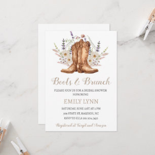 Boots and Brunch Western Bridal Shower Invitation