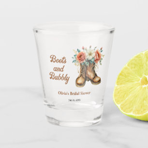 Boots and Bubbly Rustic Western Bridal Shower  Shot Glass