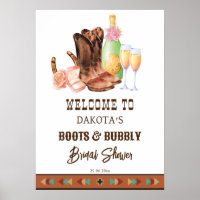 Boots and bubbly western cowgirl brunch welcome