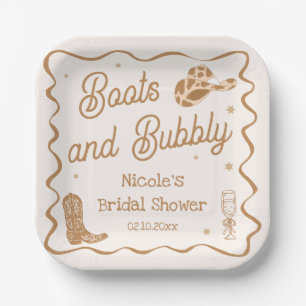 Boots and Bubby Bridal Shower Paper Plate