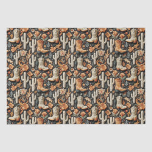 Boots And Cactus Tissue Paper