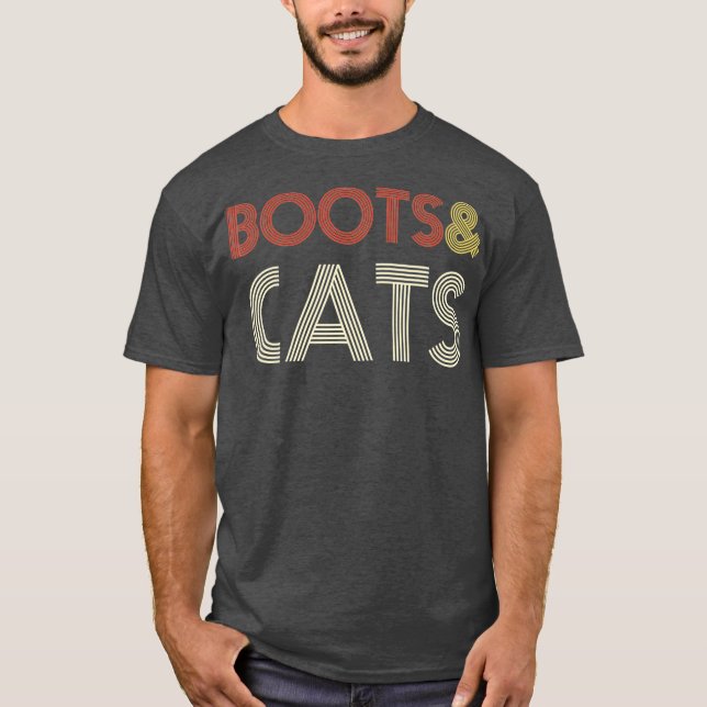 Boots and Cats Shirt - Funny House  Techno (Front)