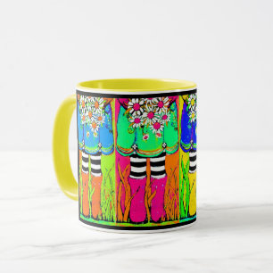Boots and Daisies springtime, April Showers Mug