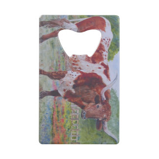 Boots and Longhorn Credit Card Bottle Opener