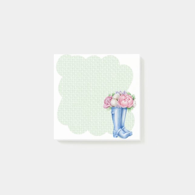 Boots and Roses Post-It Notes (Front)