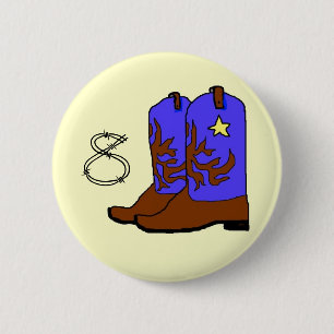 Boots Birthday 2 Inch Round Button