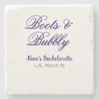 Boots & Bubble bachelorette party name purpleplace