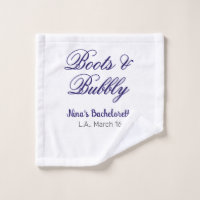 Boots & Bubble bachelorette party name purpleplace