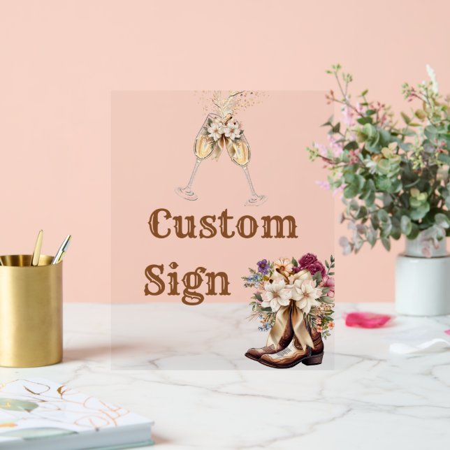 Boots & Bubbly Boho Fête des mariées occidentale f (Mariage)