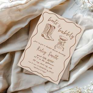 Boots & Bubbly Main Drawer Invitation de la douche