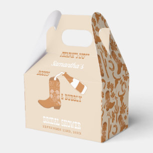 Boots Bubbly Rustic Western Country Bridal Shower  Favor Box