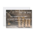 Boots for Two Wedding Save the Date Card