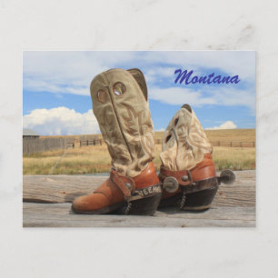 Boots from Montana Postcard