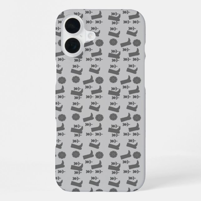 boots grey iPhone case (Back)
