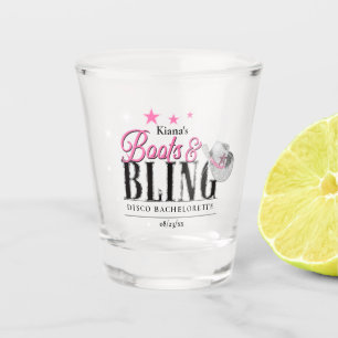 Boots 'n Bling Disco Bachelorette ID925  Shot Glass