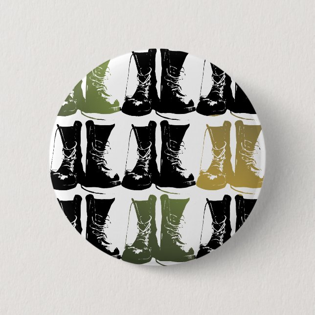 Boots on the Ground 2 Inch Round Button (Front)